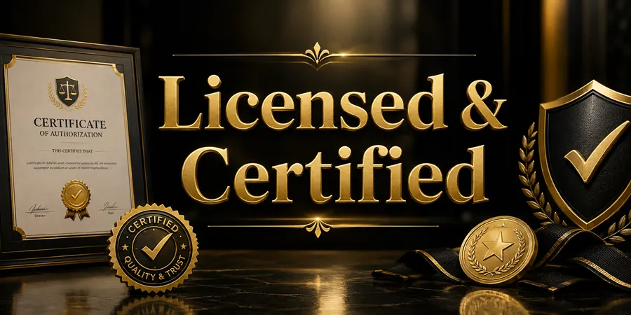Licensed & Certified