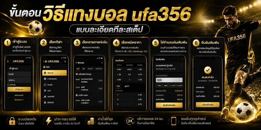 วิธีแทงบอล ยูฟ่า 356